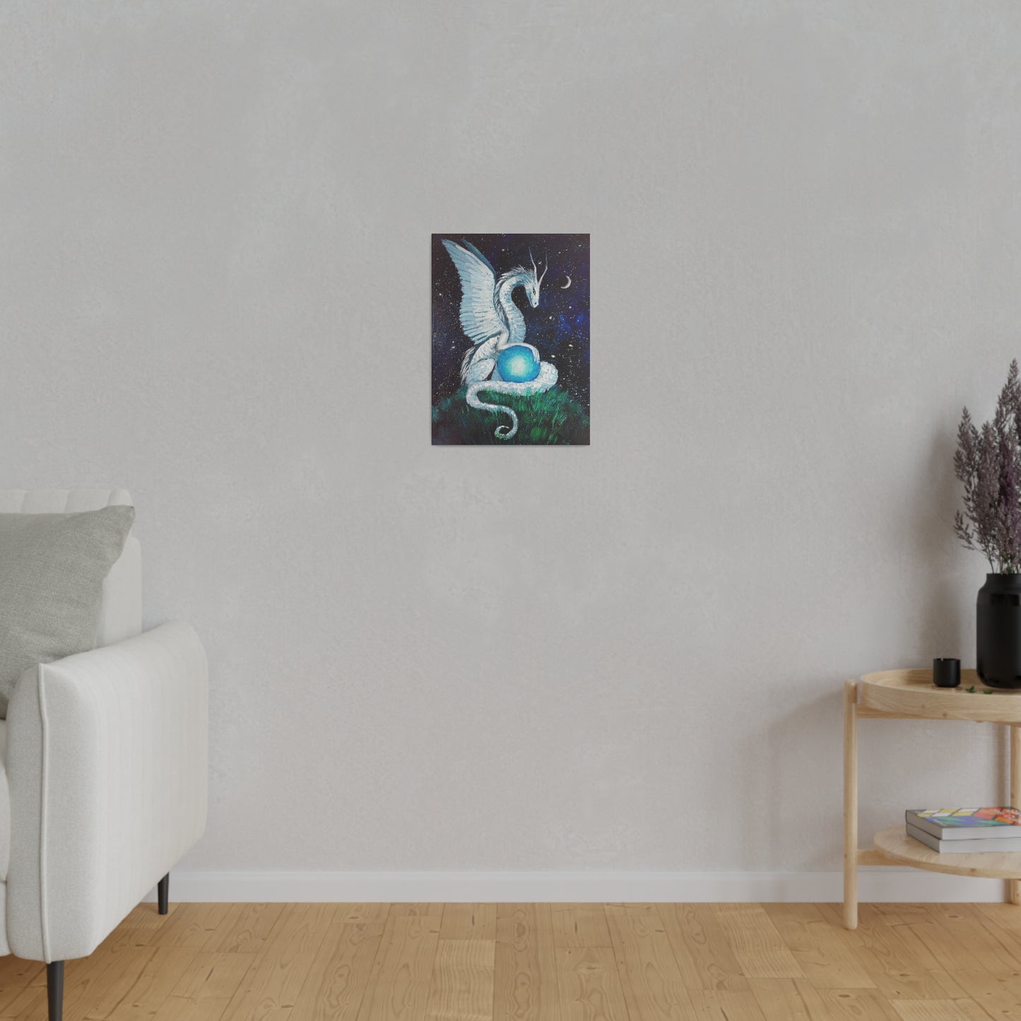 Moon Dragon | Matte Canvas, Stretched