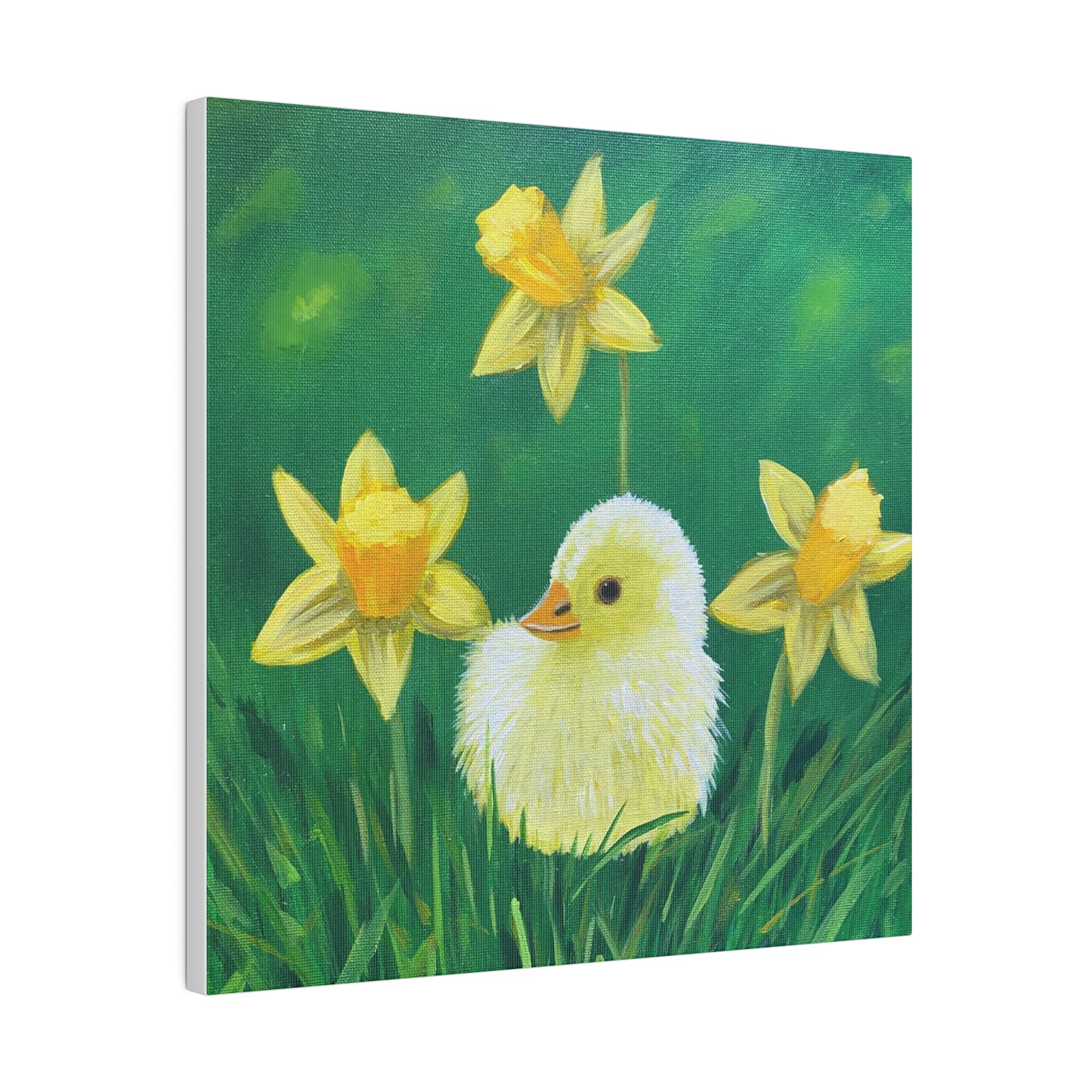 Spring Chick | Matte Canvas, Stretched