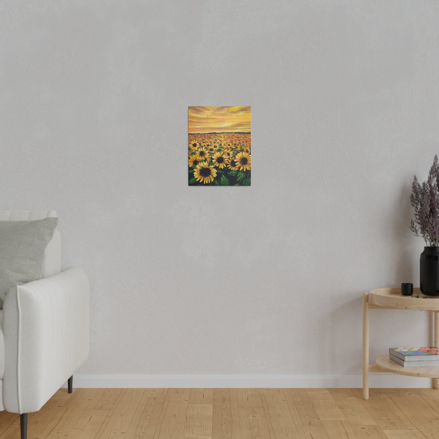 Sunflower Sunset | Matte Canvas, Stretched