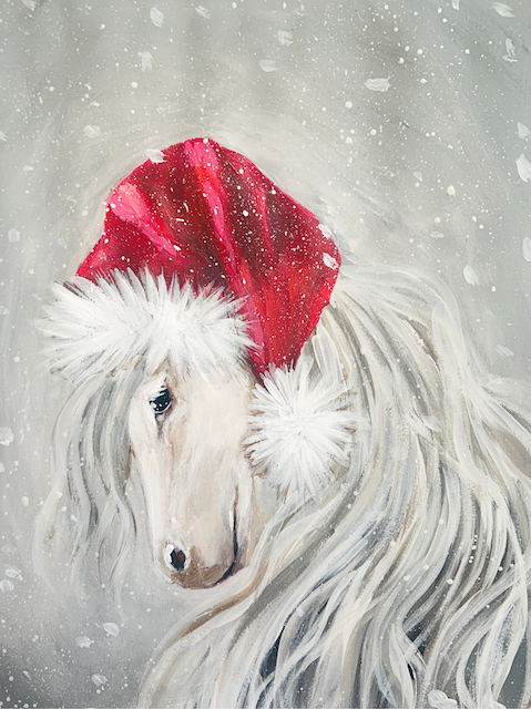 Snowflake Holiday Horse