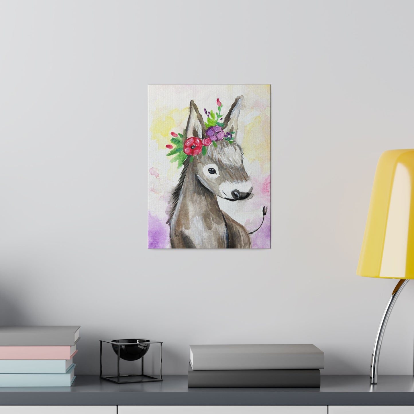 Farmyard Friends - Donkey | Matte Canvas, Stretched