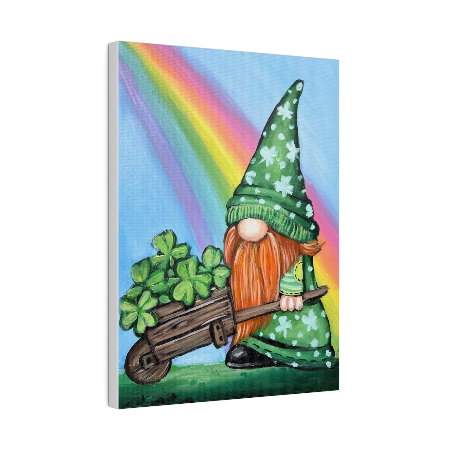 Shamrock Gnome | Matte Canvas, Stretched