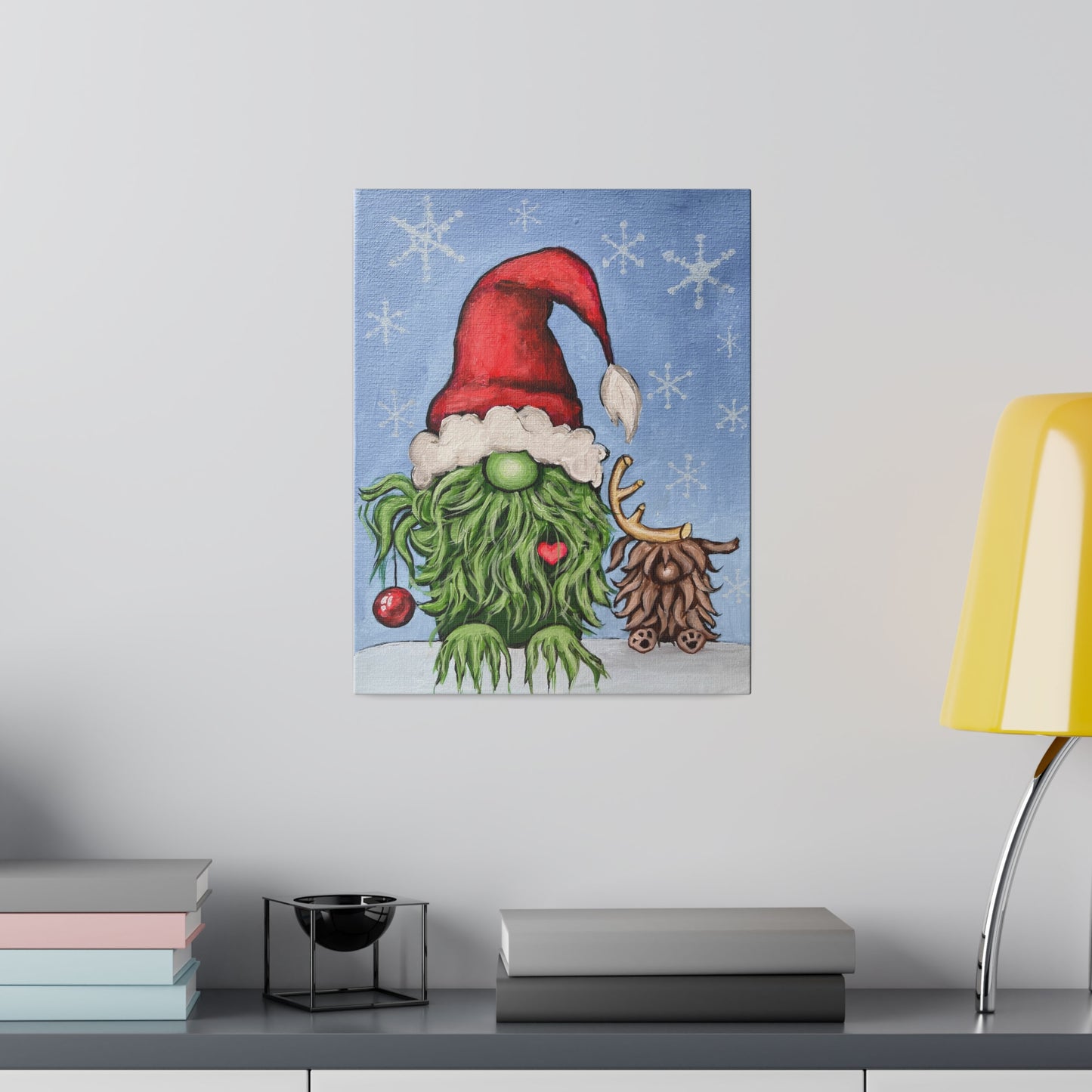 Grinchy Gnome | Matte Canvas, Stretched