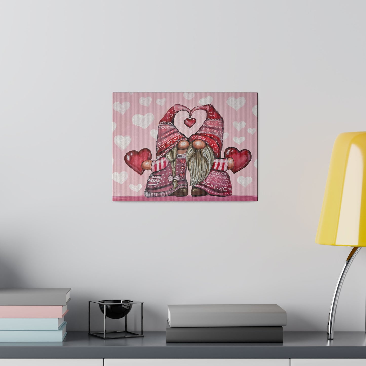 V-Day Gnomes | Matte Canvas, Stretched