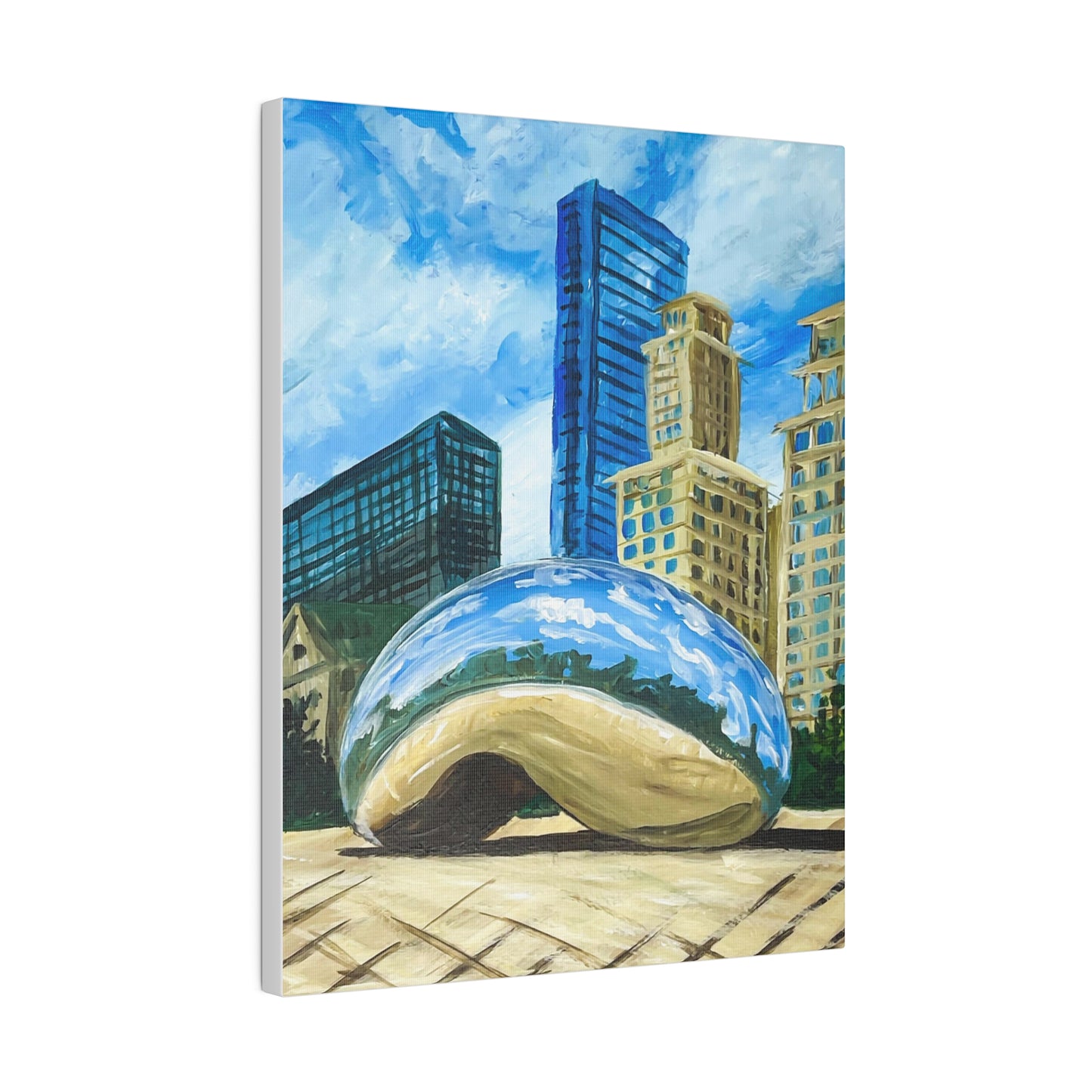 Chicago - The Bean (Cloud Gate) | Matte Canvas, Stretched