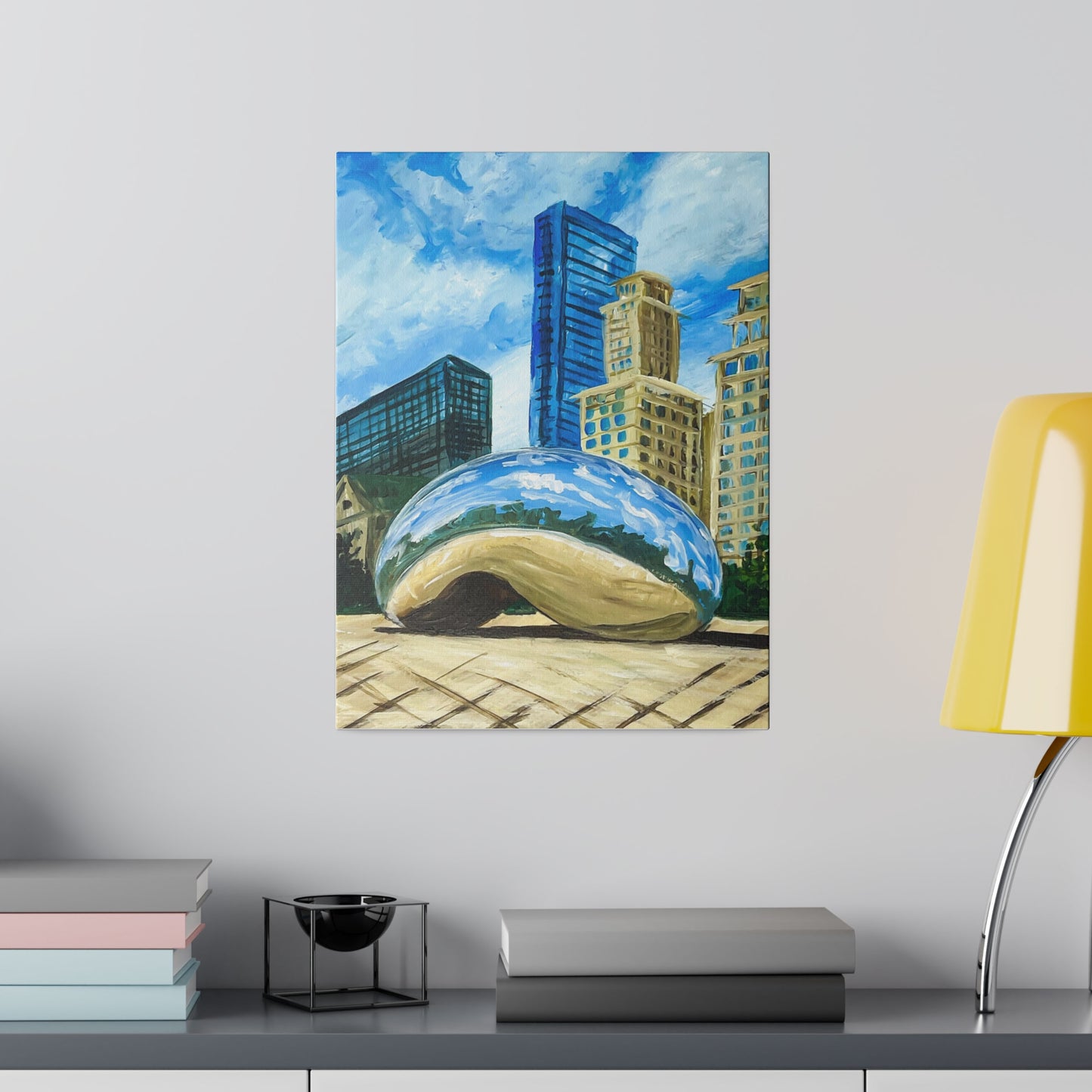 Chicago - The Bean (Cloud Gate) | Matte Canvas, Stretched