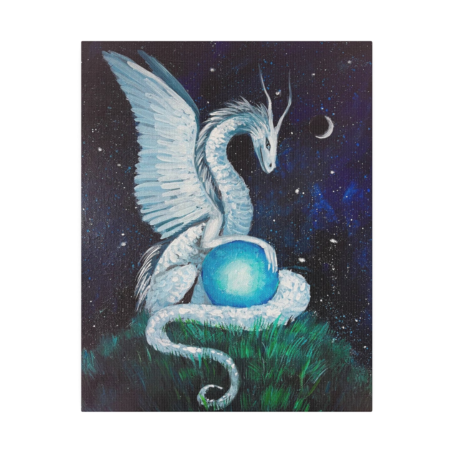 Moon Dragon | Matte Canvas, Stretched