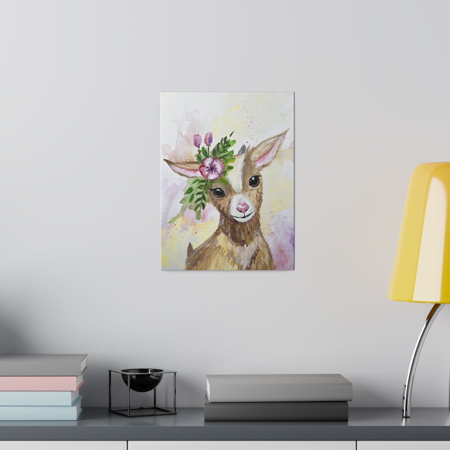 Farmyard Friends - Goat | Matte Canvas, Stretched