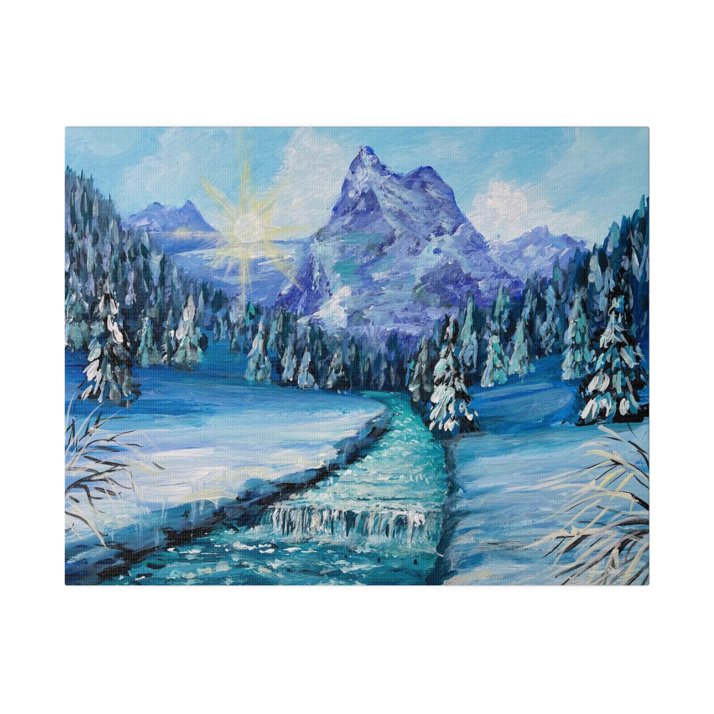 Swiss Alps | Matte Canvas, Stretched