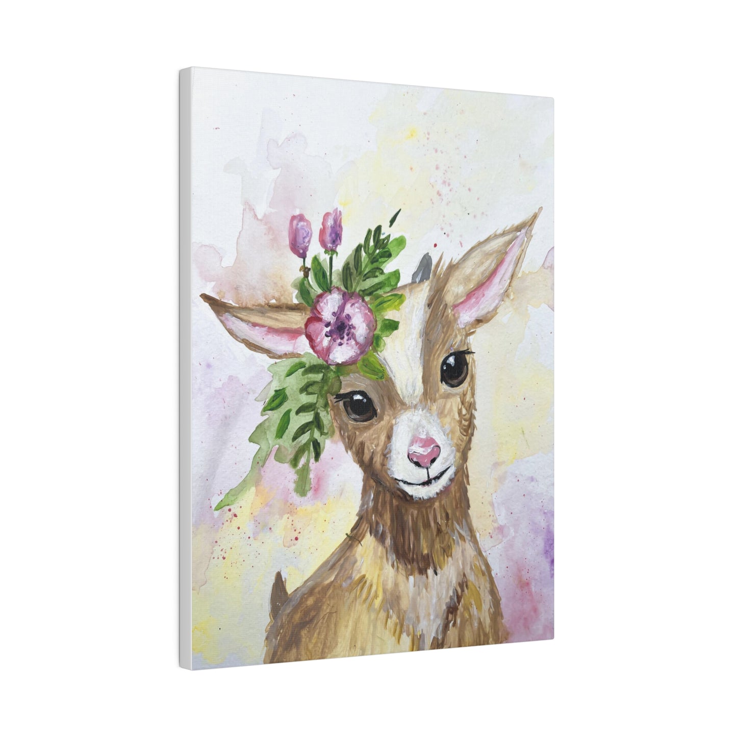 Farmyard Friends - Goat | Matte Canvas, Stretched