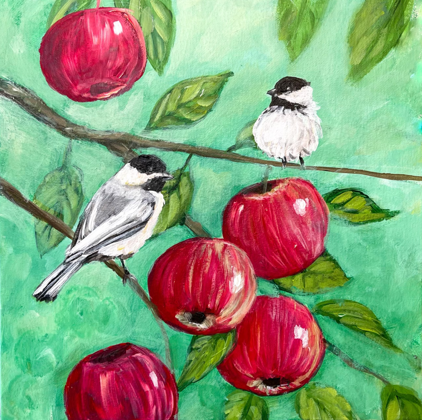 Chickadees and Apples