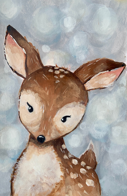 Winter Woodland: Deer