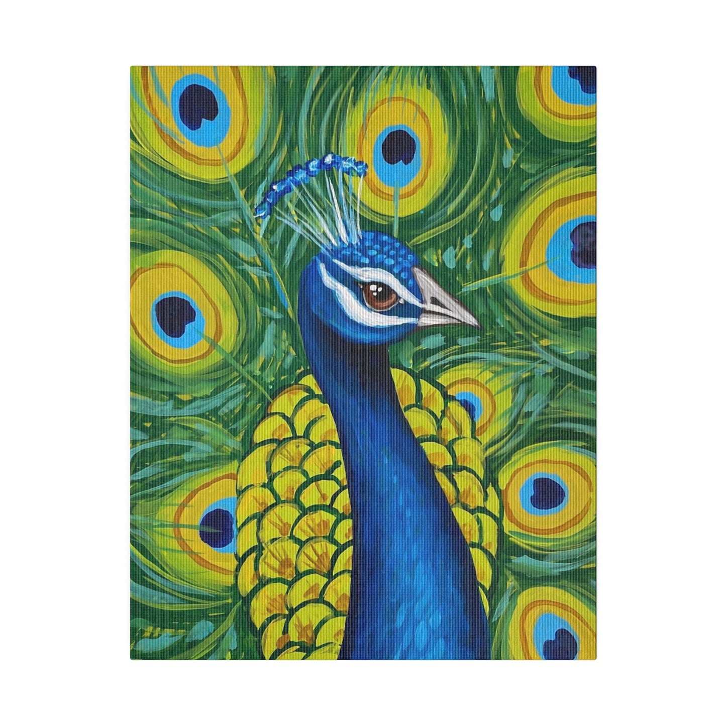 Pretty as a Peacock | Matte Canvas, Stretched