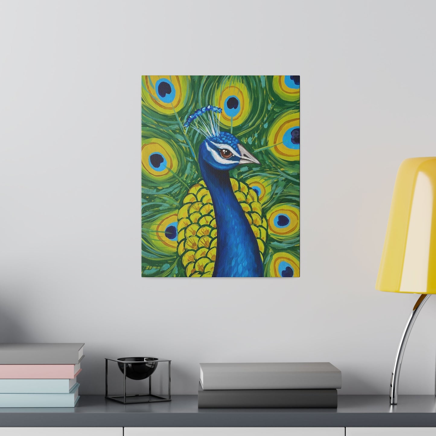 Pretty as a Peacock | Matte Canvas, Stretched
