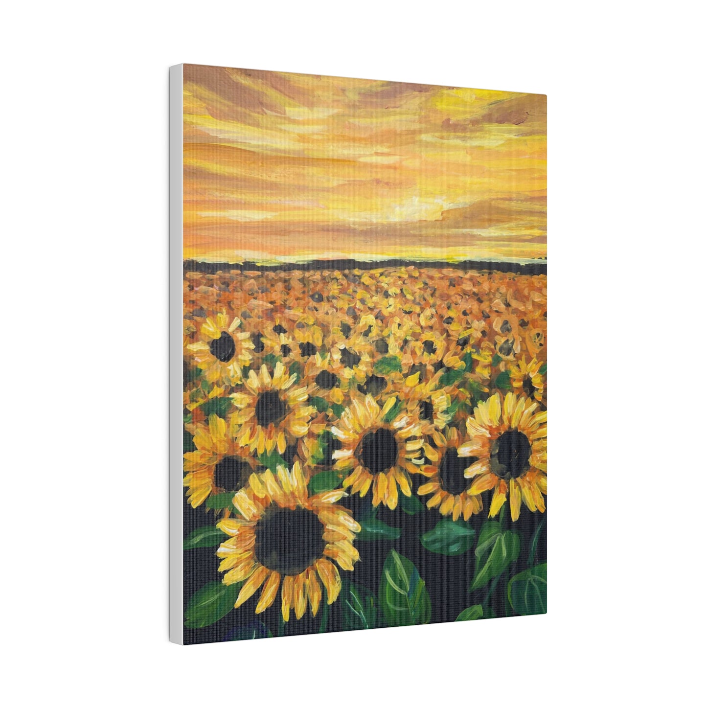 Sunflower Sunset | Matte Canvas, Stretched