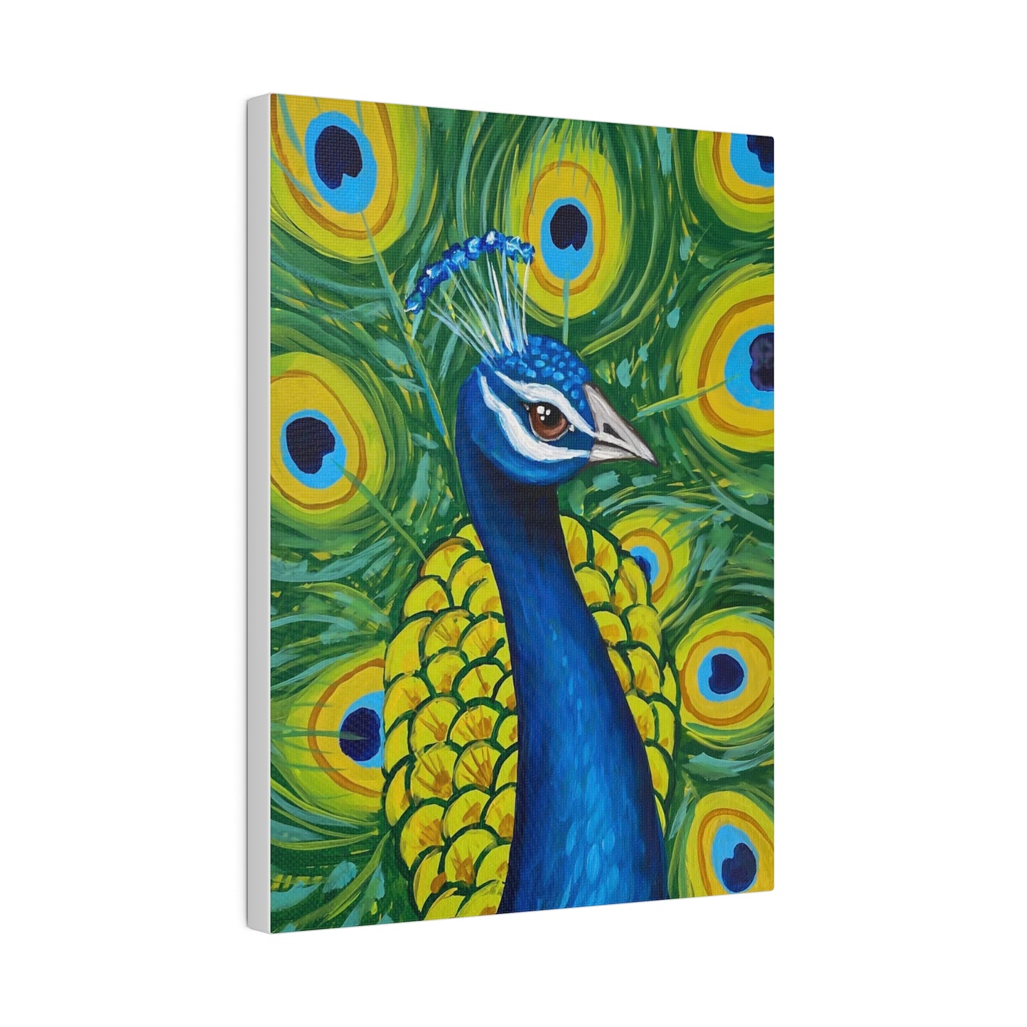 Pretty as a Peacock | Matte Canvas, Stretched