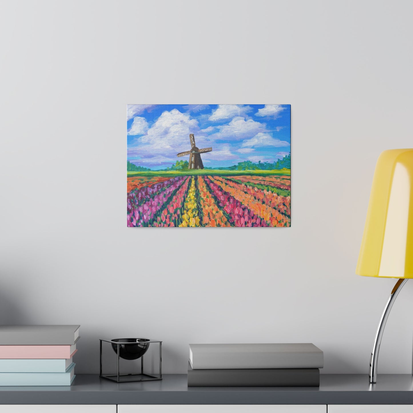 Netherlands Tulip Fields | Matte Canvas, Stretched