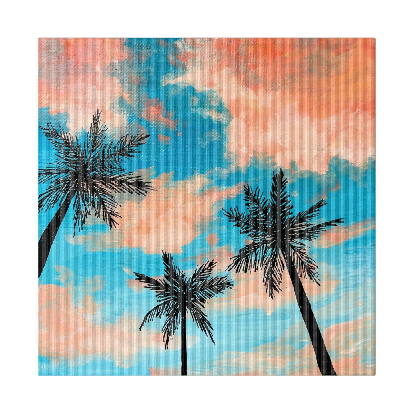 Tropical Sherbert Clouds | Matte Canvas, Stretched