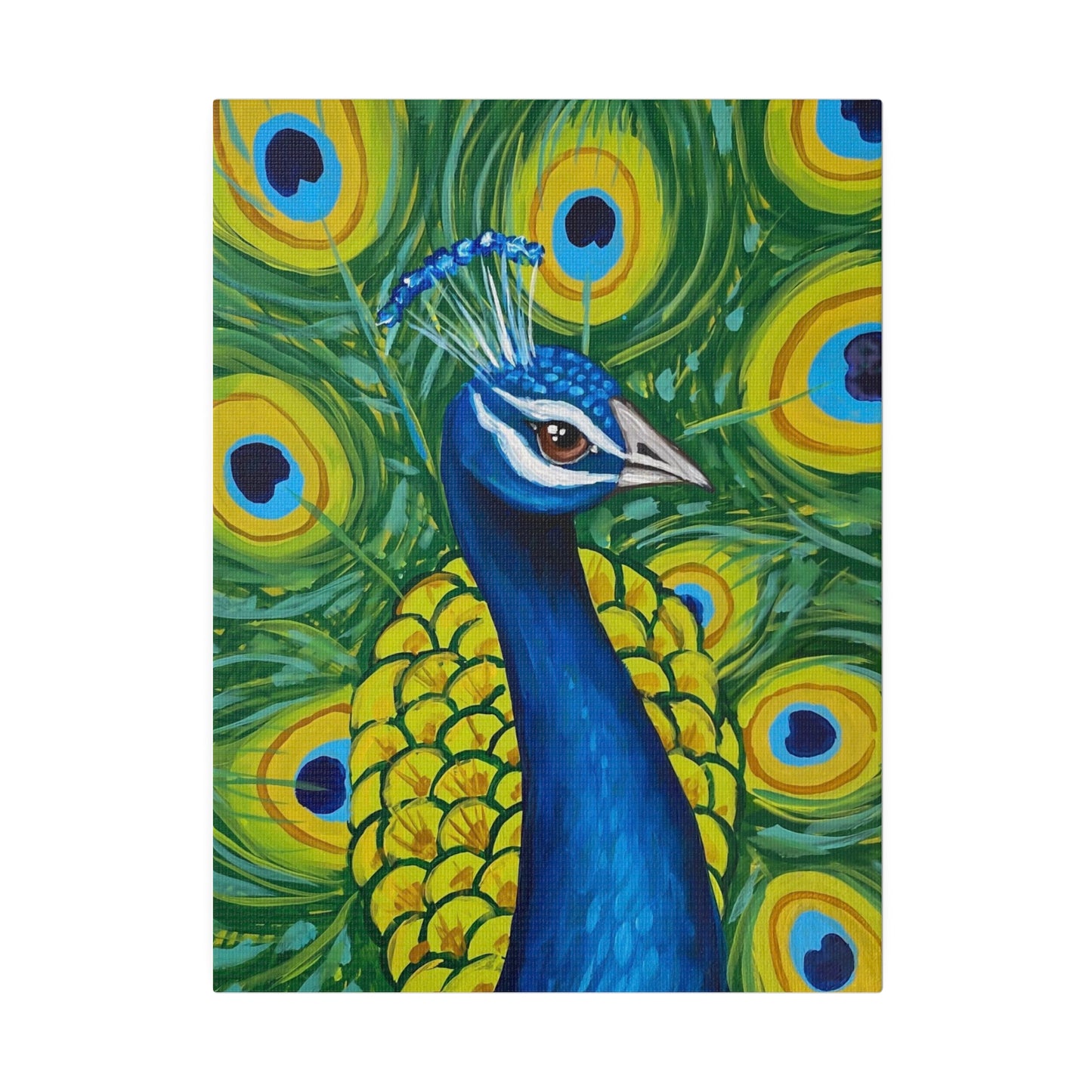 Pretty as a Peacock | Matte Canvas, Stretched