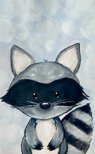 Winter Woodland: Racoon