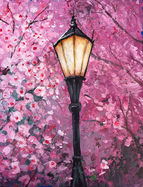 Spring Lamp Post