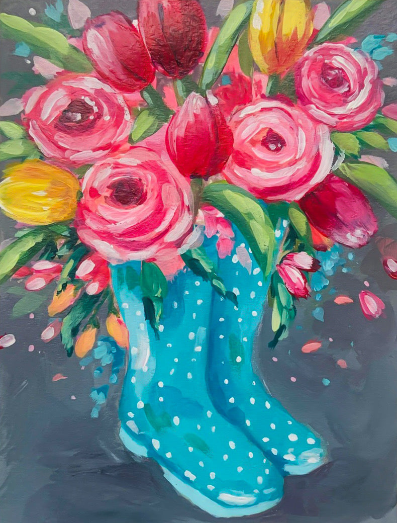Rain Boots Bouquet