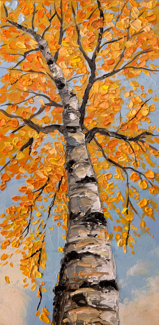 Impasto Autumn Birch
