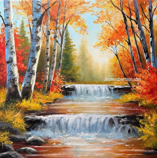 Autumn Forest Waterfall