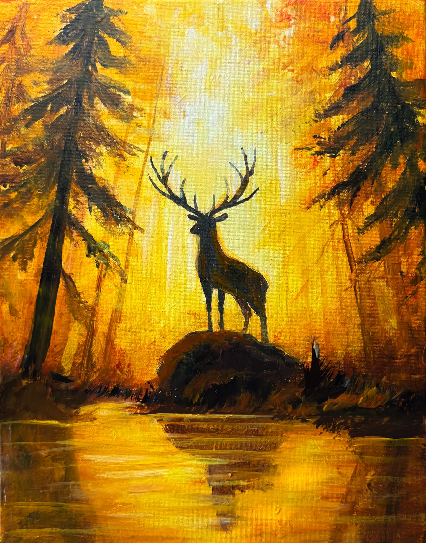 Golden Forest Stag