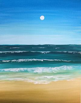 Aug 8 - Washabuck Fundraiser Paint Night - Serene Scene