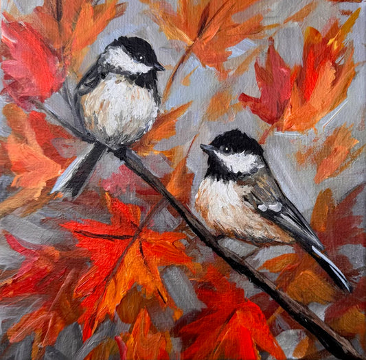 Autumn Chickadees