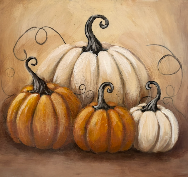 Orange and White Pumpkins