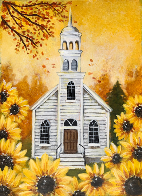 Rustic Autumn Church