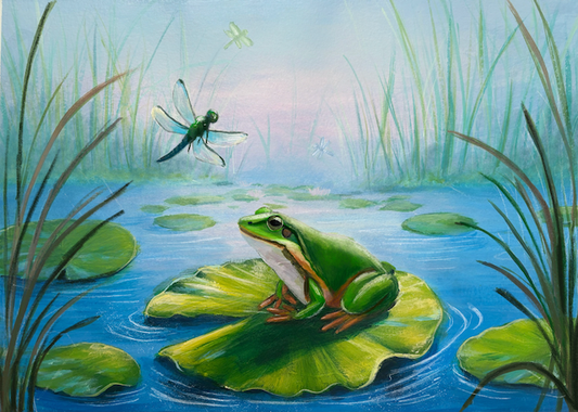 Frog on a Lily Pad