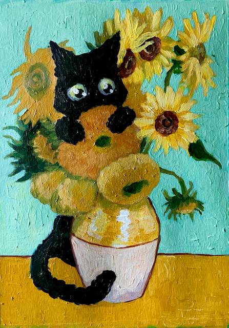 Kitty In Van Gogh