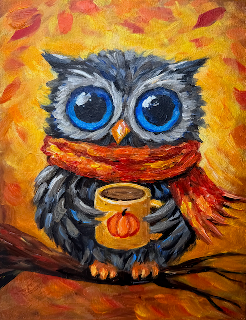 Pumpkin Spice Owl