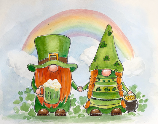 Shamrock Shenanigans - Watercolour