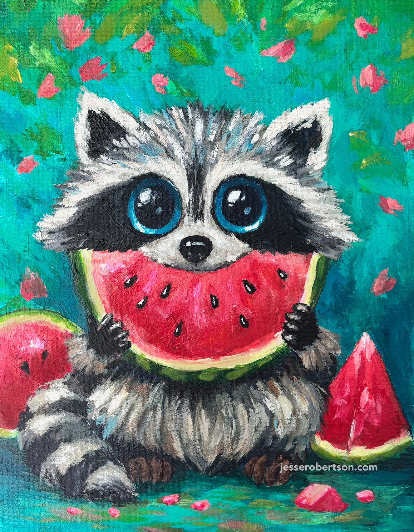 Watermelon Racoon