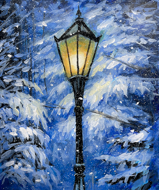 Winter Lamp Post