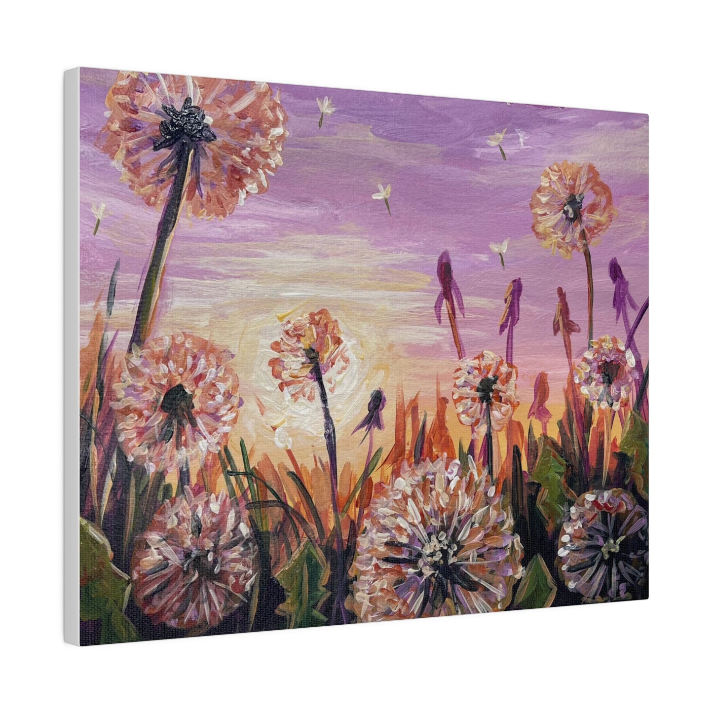 Dandelion Field | Matte Canvas, Stretched