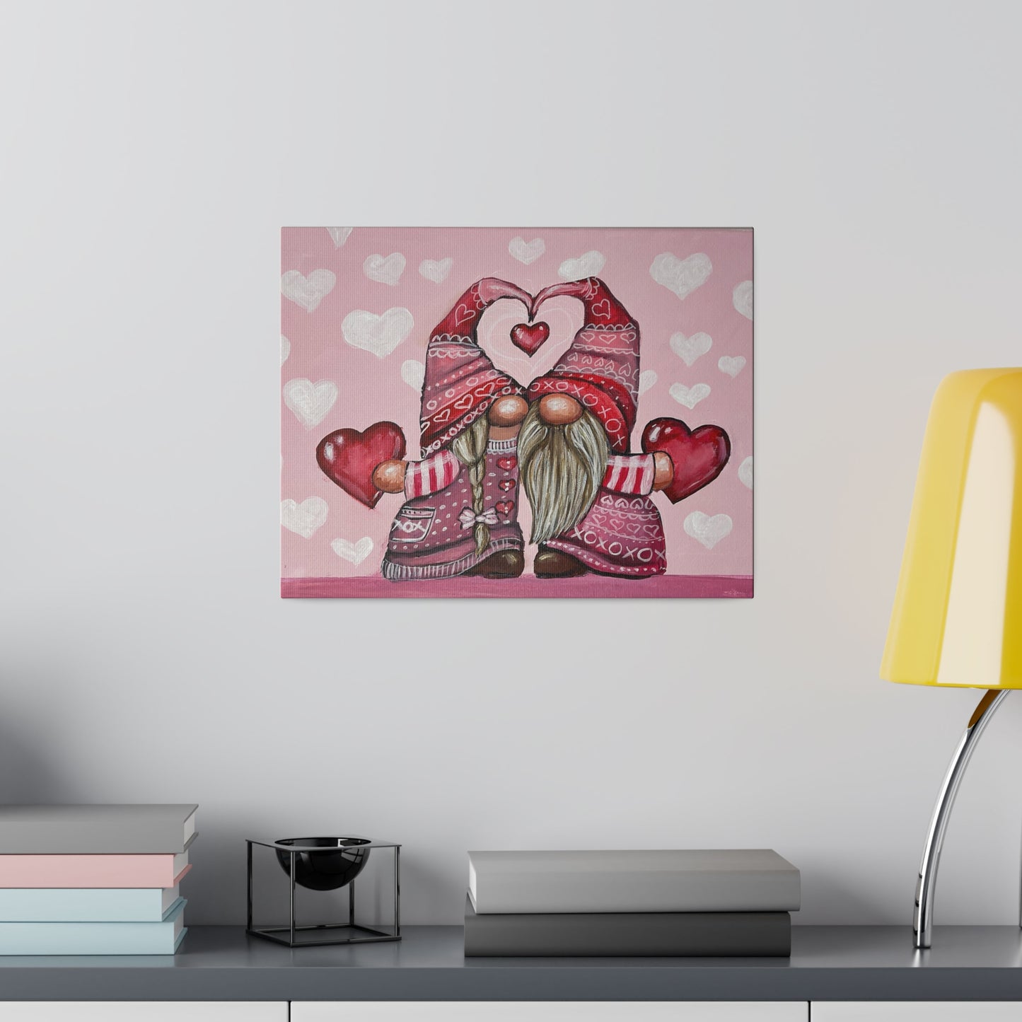 V-Day Gnomes | Matte Canvas, Stretched