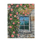 Roses Climbing an Old Wall | Matte Canvas, Stretched