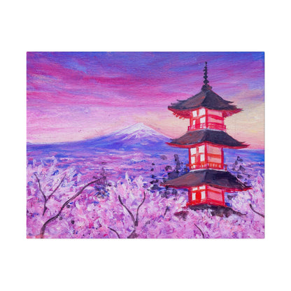 Japanese Pagoda | Matte Canvas, Stretched