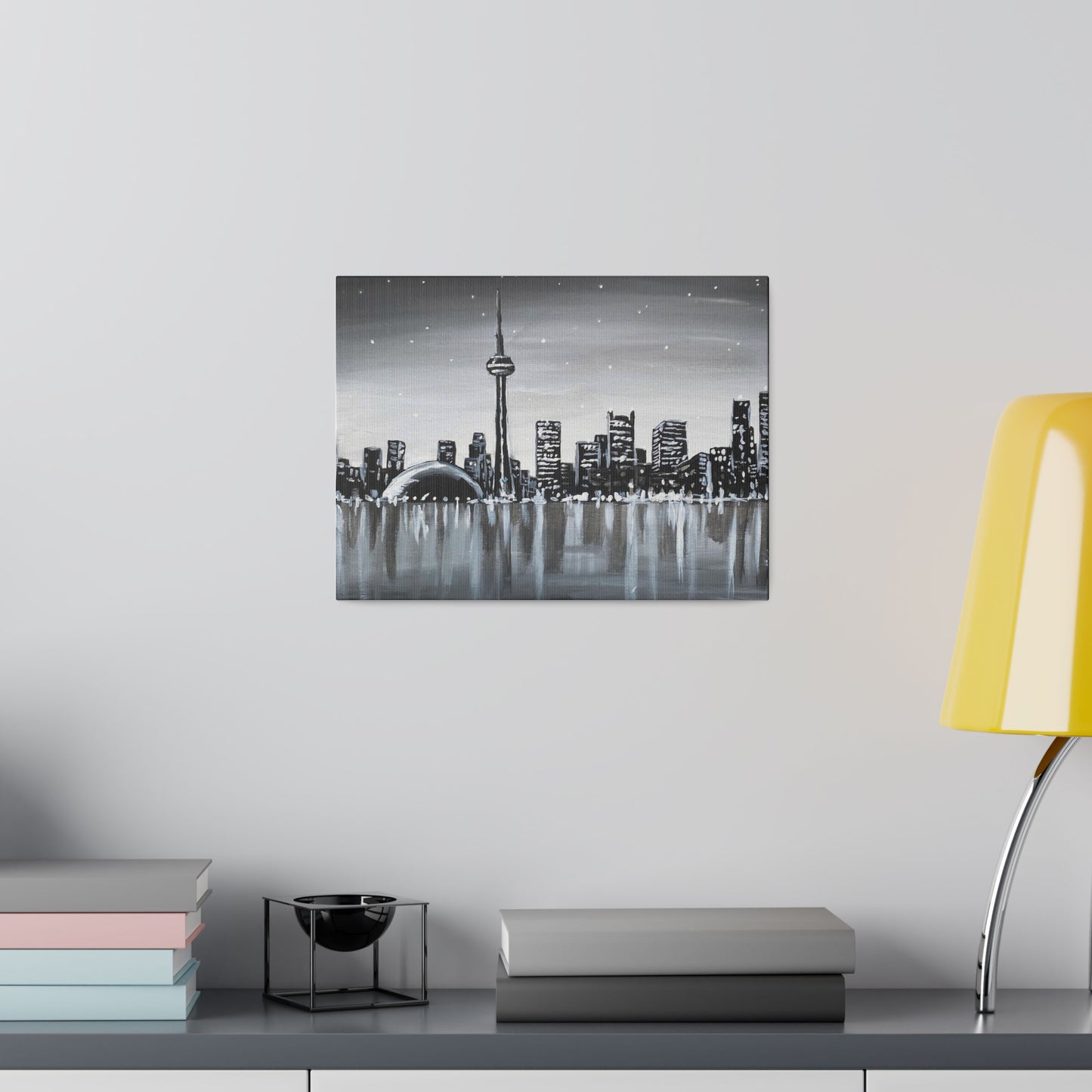 Black and White Toronto | Matte Canvas, Stretched