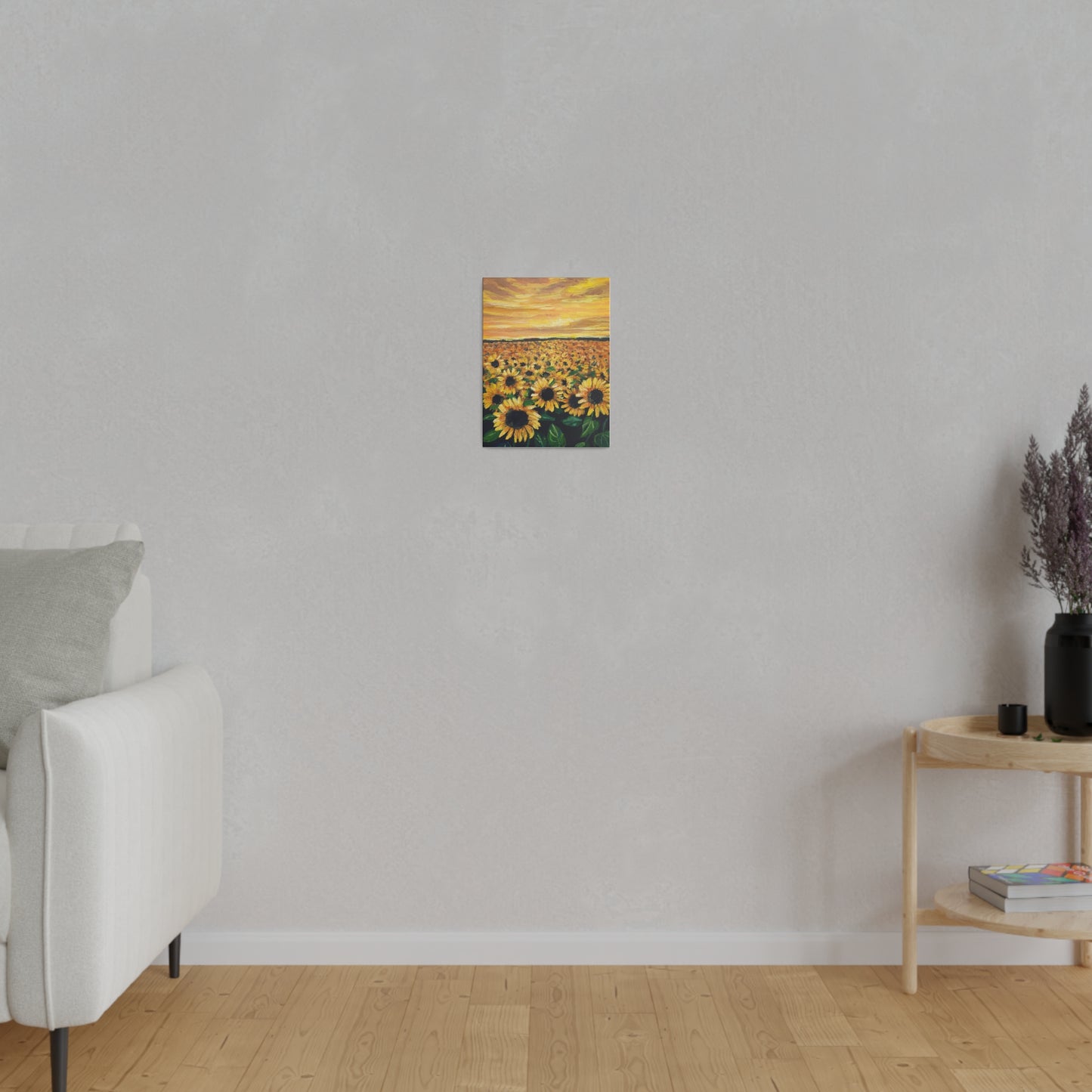 Sunflower Sunset | Matte Canvas, Stretched