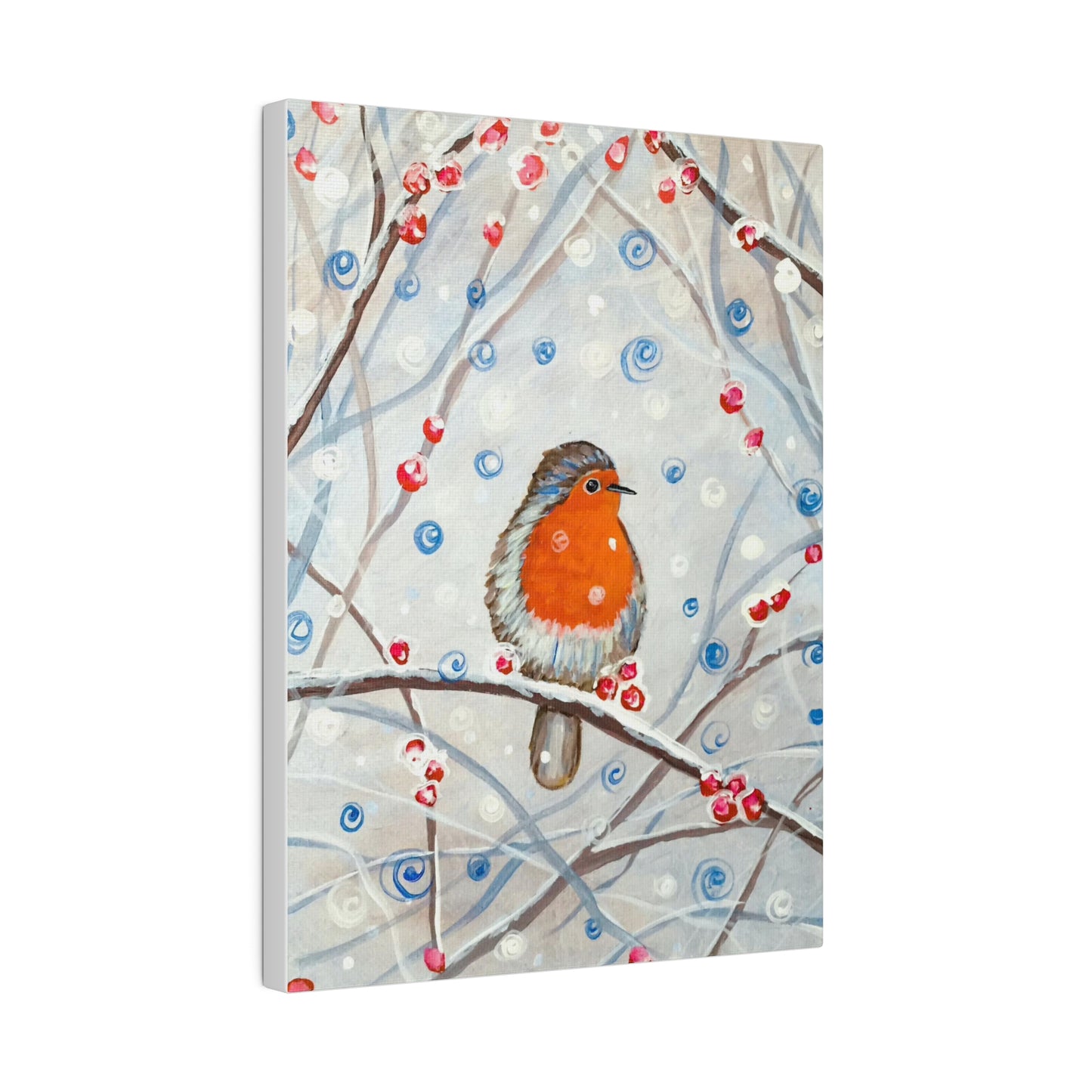 Winter Bird | Matte Canvas, Stretched
