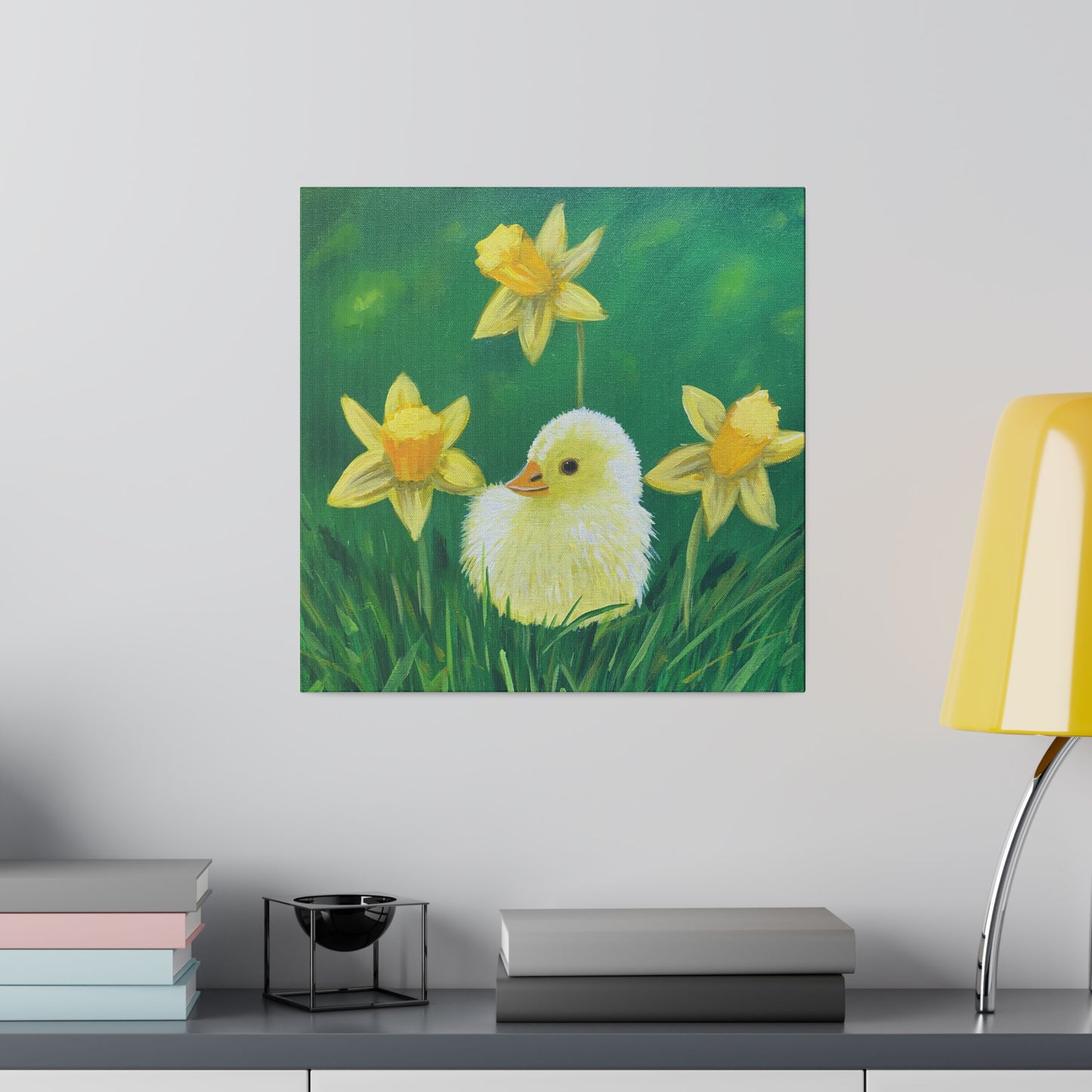 Spring Chick | Matte Canvas, Stretched