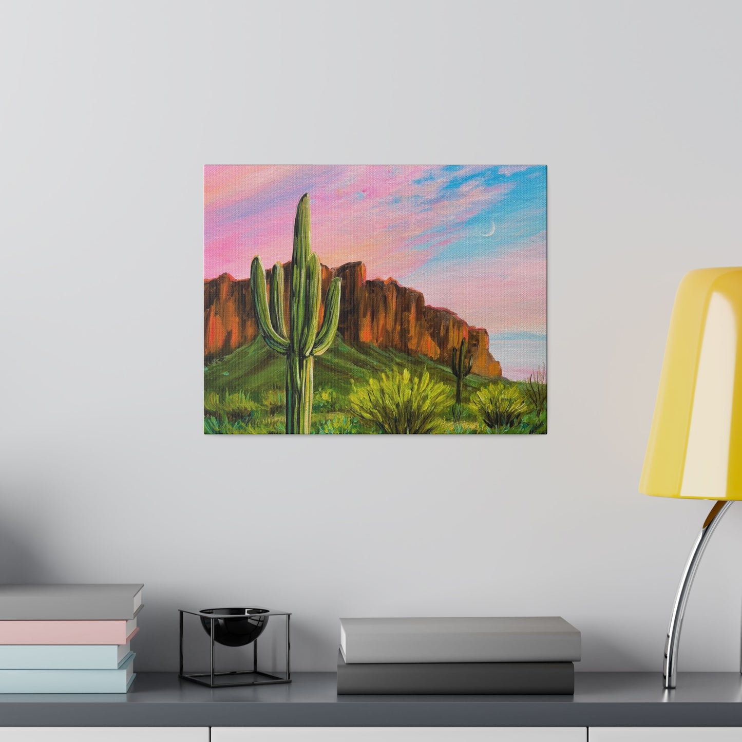 Superstition Mountains, Arizona, USA | Matte Canvas, Stretched