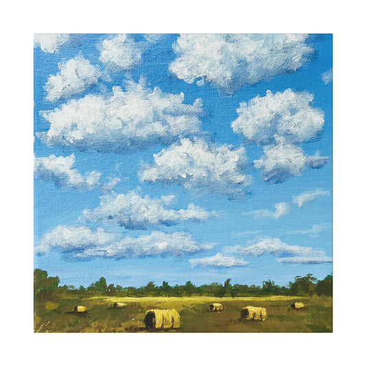 Cottonball Clouds | Matte Canvas, Stretched