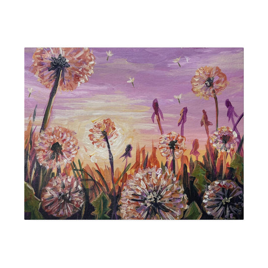 Dandelion Field | Matte Canvas, Stretched